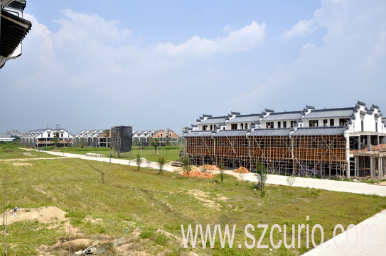 正在建设中的内湖农批项目（一期）